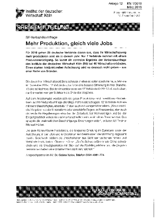 Anlage 12 - IW-Verbandsumfrage 2015/2016 